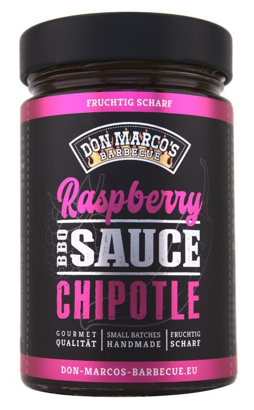 Raspberry Chipotle BBQ Sauce productfoto Raspberry Chipotle BBQ Sauce - Don Marco's productfoto